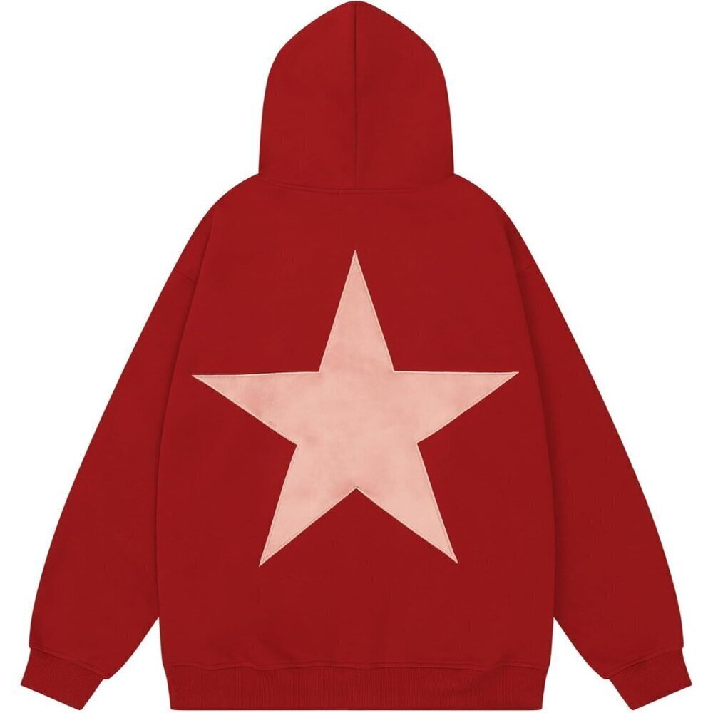 Eden Red Star Hoodies Y2k Oversized Graphic Hoodies Aesthetic Sweat shirt